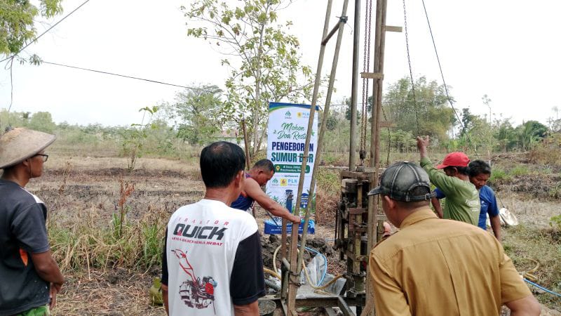 Pembangunan Sumur Bor Dimulai, Ikhtiar Penuhi Kebutuhan Air Warga Desa Jimbar, Wonogiri